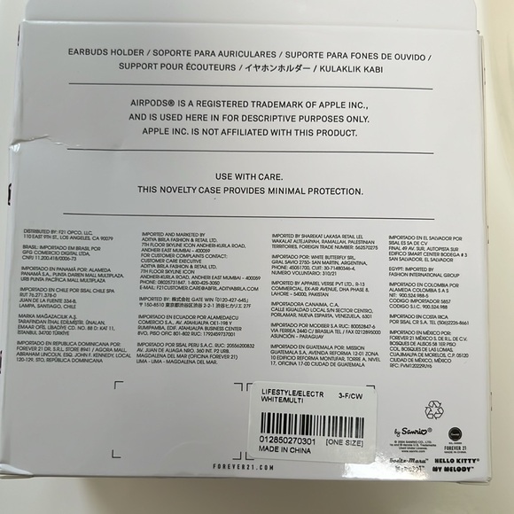 Hello Kitty White and Red Earbud Silicone Case NWT - Picture 8 of 8